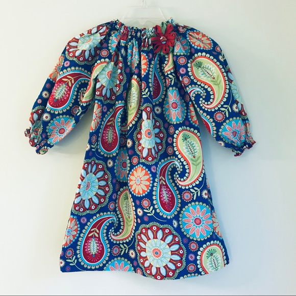 Le Za Me Other - La Za Me girls Bright Floral A-Line Dress